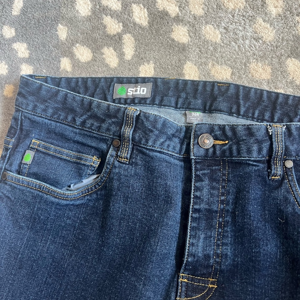 Stio Men's Deep Indigo Relaxed Jeans